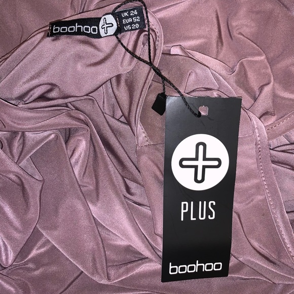 Boohoo Mauve Sheath Midi Sleeveless Cocktail Dress - Picture 4 of 6